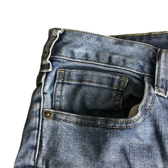 Venezia Womens Distressed Denim Jeans Sz 24 Blue 5 Pocket Design Button Closure - Picture 14 of 16